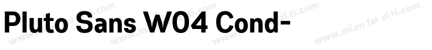 Pluto Sans W04 Cond字体转换